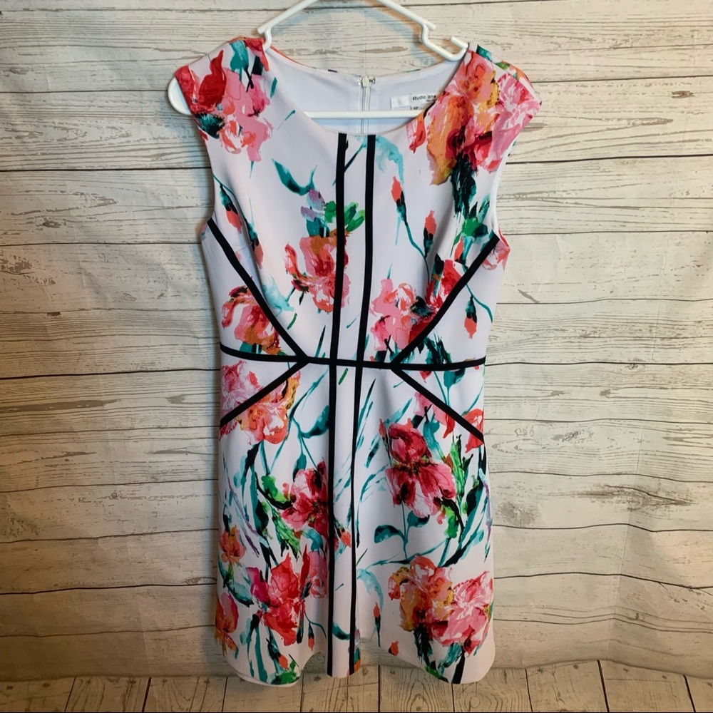 White floral dress